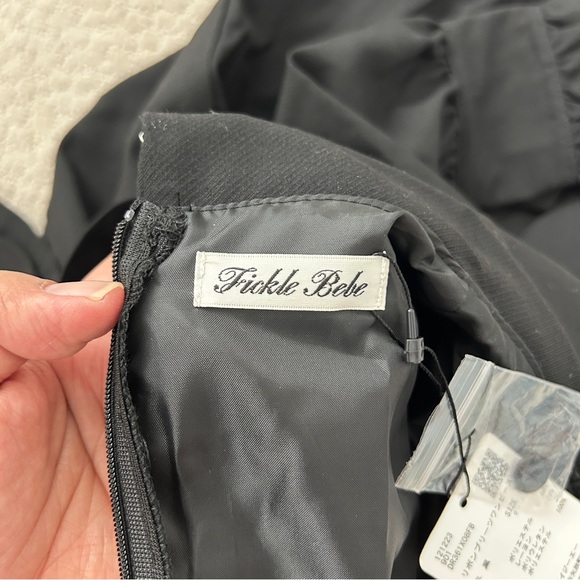 Gothic Lolita Cosplay Dress Small Mini Pleated Ribbons Ruffles Japan Black - Picture 12 of 12